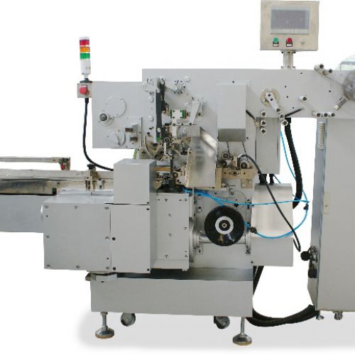 Dây chuyền gói gấp socola dưa hấu và hình elip